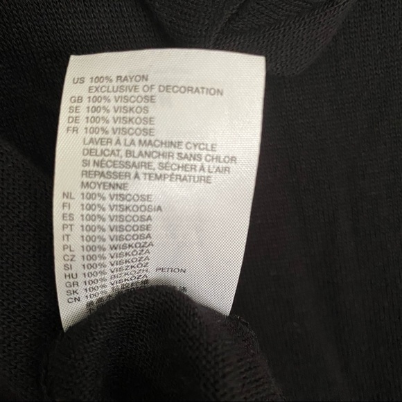 H&M size 6 fancy black knit top with sparkling trim - Picture 12 of 12